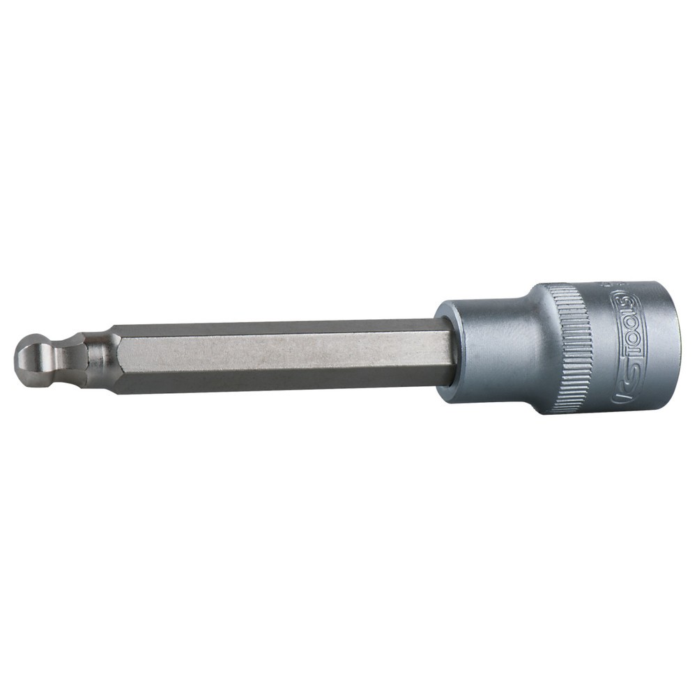 Produktabbildung: KS TOOLS 1/2" Bit-Stecknuss Innensechskant mit Kugelkopf, 5mm, 160mm