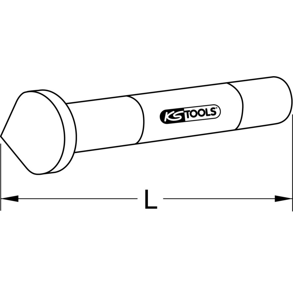 Produktabbildung: KS TOOLS Bördelkonus, Ø 10-22mm, 150mm