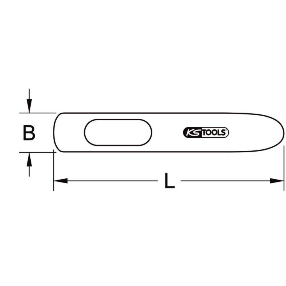 Produktabbildung Nr. 3: KS TOOLS Bördelmeißel,25x140mm