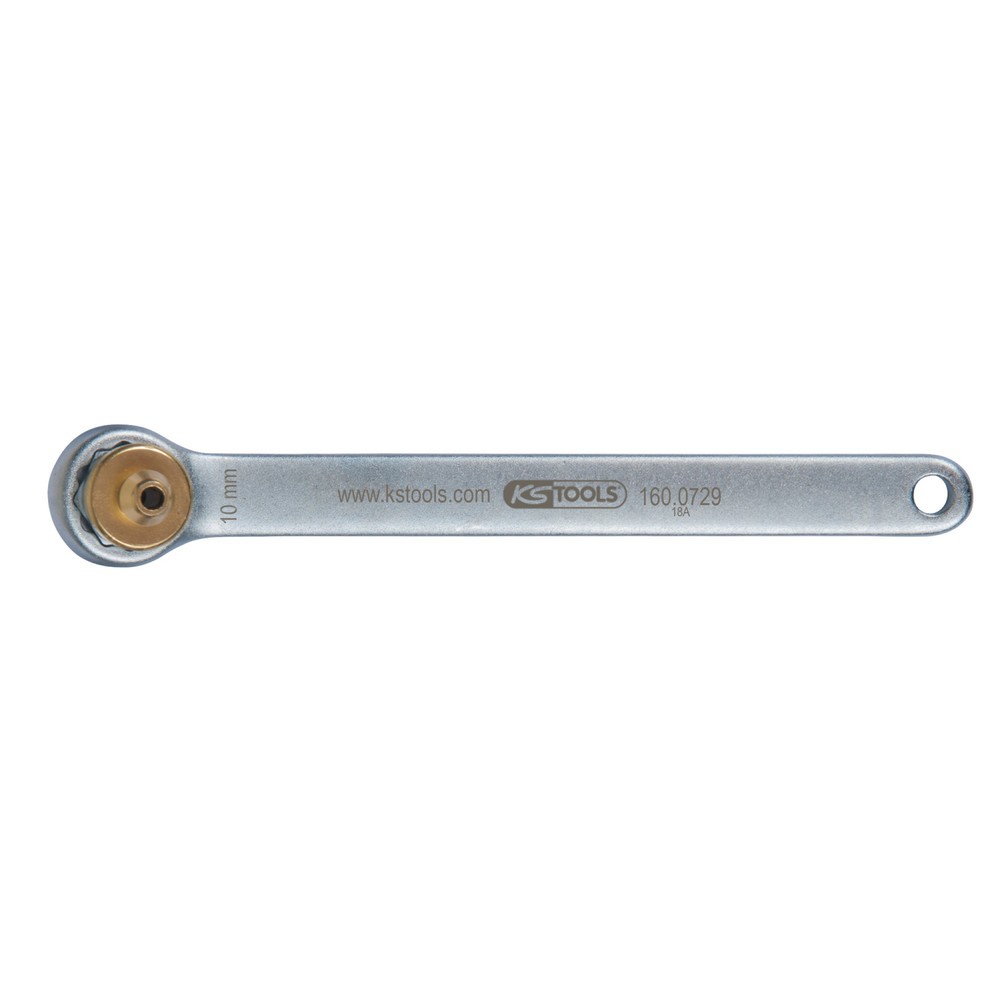Produktabbildung Nr. 1: KS TOOLS Bremsen-Entlüftungsschlüssel, extra kurz, 10 mm, gold