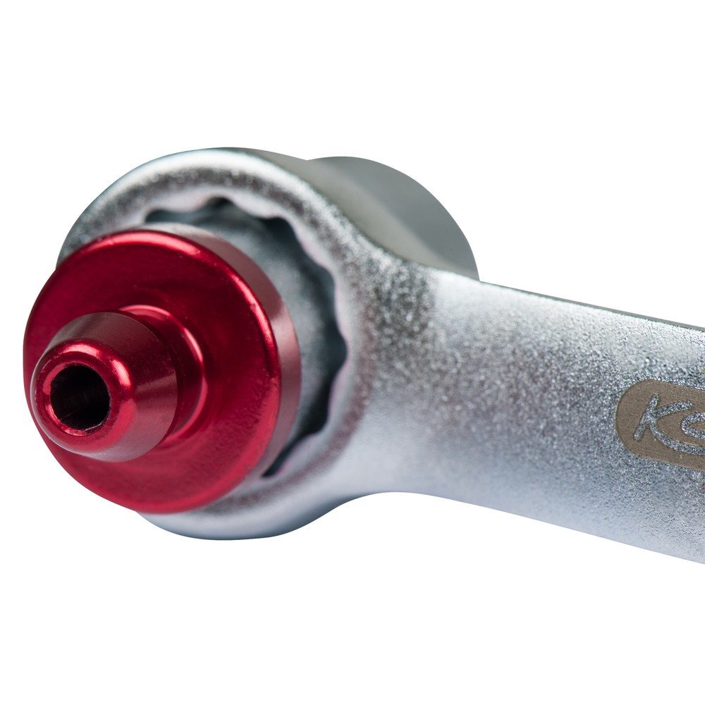 Produktabbildung Nr. 3: KS TOOLS Bremsen-Entlüftungsschlüssel, extra kurz, 11 mm, rot