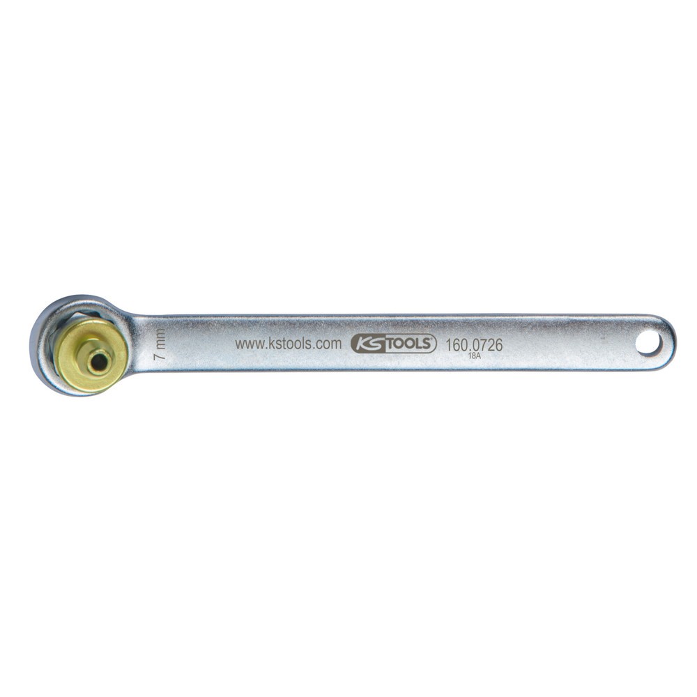Produktabbildung Nr. 1: KS TOOLS Bremsen-Entlüftungsschlüssel, extra kurz, 7 mm, grün
