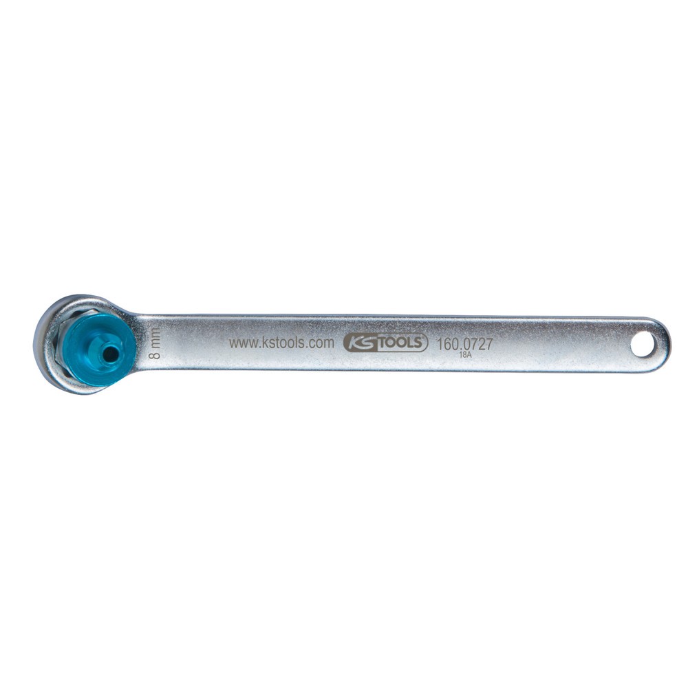 Produktabbildung Nr. 1: KS TOOLS Bremsen-Entlüftungsschlüssel, extra kurz, 8 mm, blau
