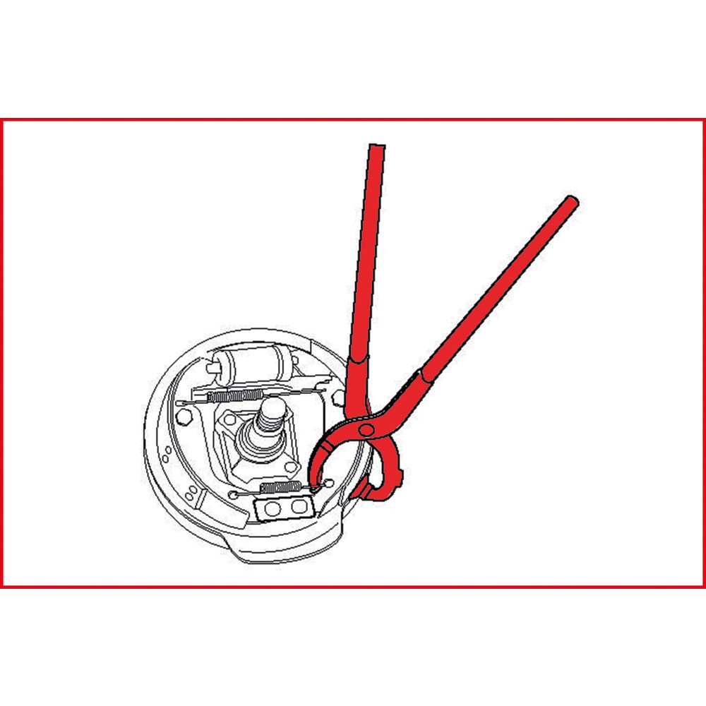 Produktabbildung Nr. 2: KS TOOLS Bremsfederzange, 220mm
