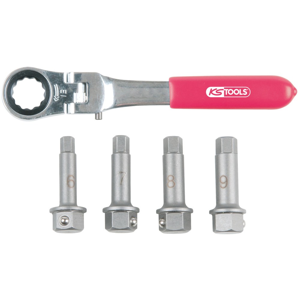 Produktabbildung: KS TOOLS 1/2" Bremssattel Spezial-Steckschlüssel- Satz, 5-tlg