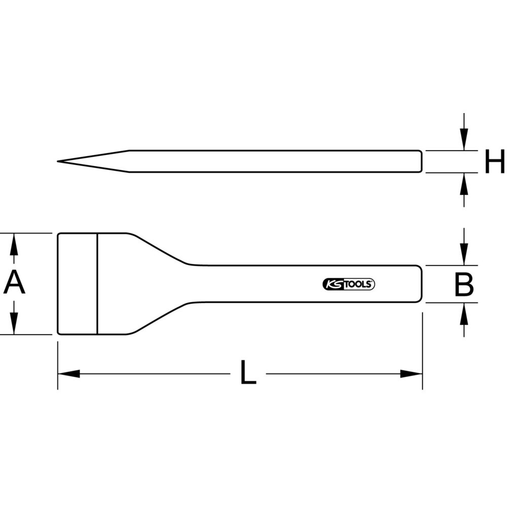 Produktabbildung: KS TOOLS Chariereisen, 100mm