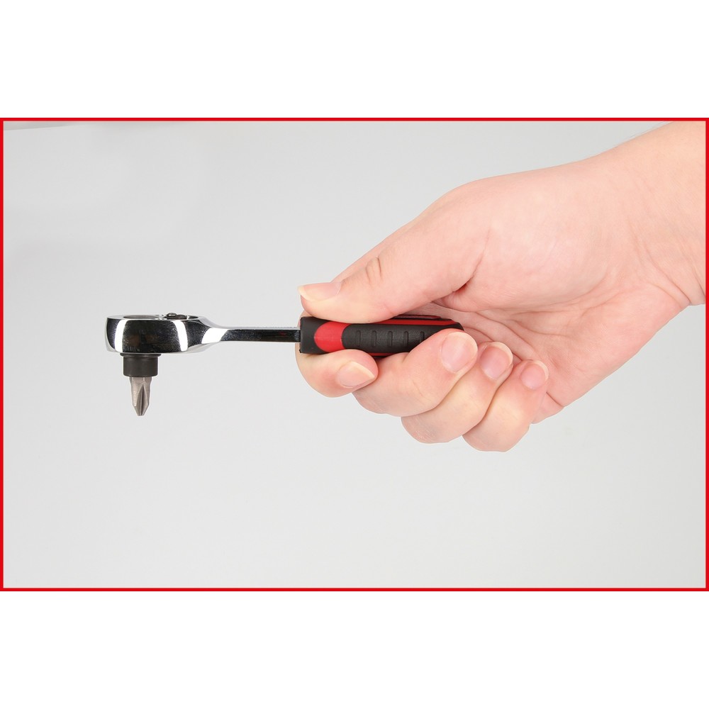 Produktabbildung Nr. 8: KS TOOLS 1/4" CHROMEplus Bit-Umschaltknarre, 115mm
