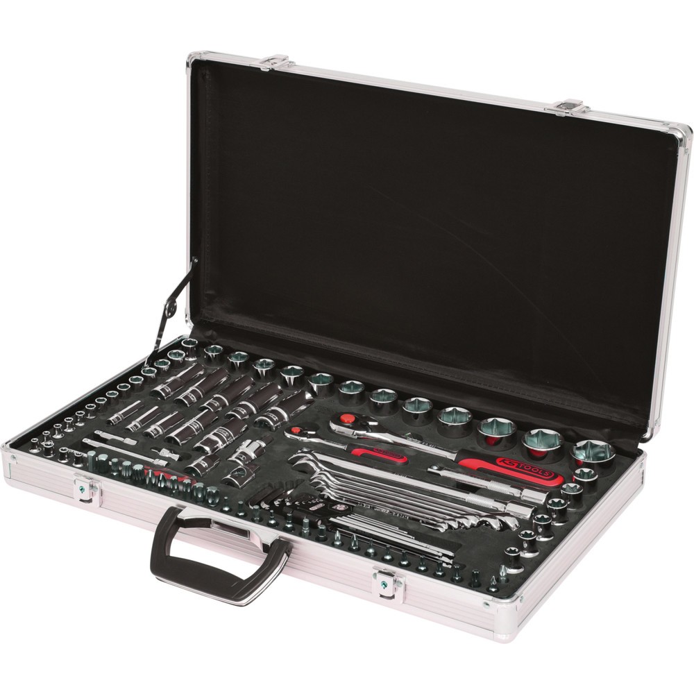 Produktabbildung: KS TOOLS 1/4"+1/2" CHROMEplus Steckschlüssel-Satz, 102-tlg