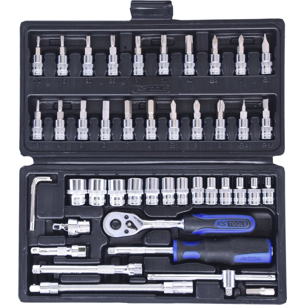 Produktabbildung Nr. 3: KS TOOLS 1/4" CHROMEplus Steckschlüssel-Satz, 46-tlg
