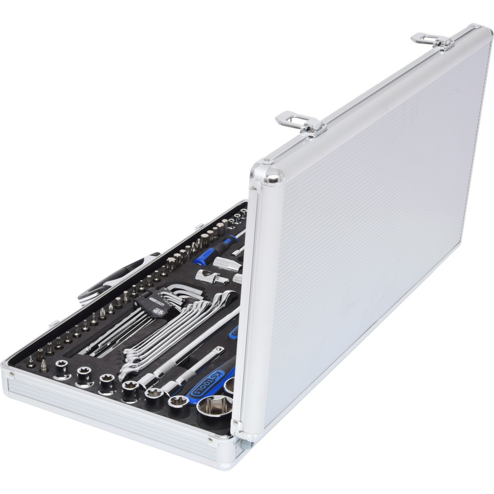 Produktabbildung Nr. 2: KS TOOLS 1/4"+1/2" CHROMEplus Steckschlüssel-Satz, 102-tlg