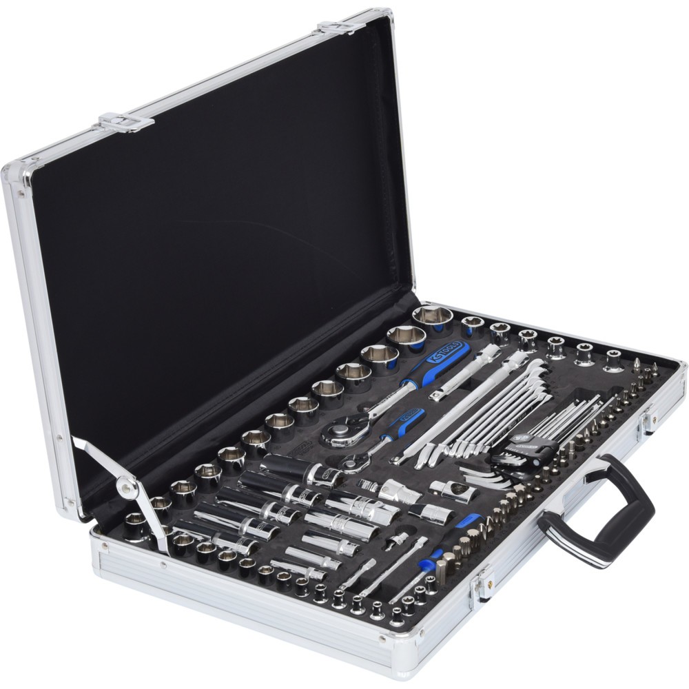 Produktabbildung Nr. 4: KS TOOLS 1/4"+1/2" CHROMEplus Steckschlüssel-Satz, 102-tlg