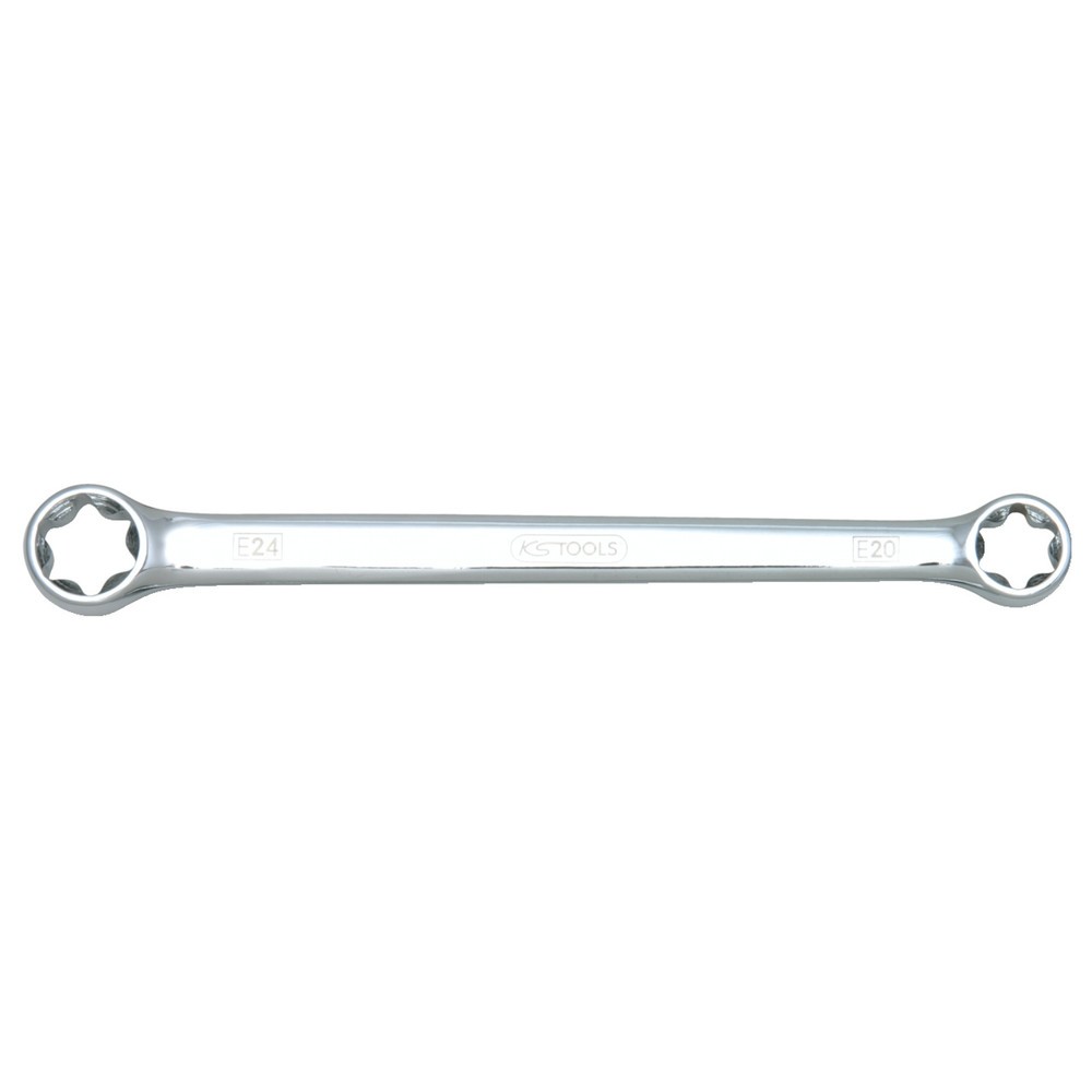 Produktabbildung: KS TOOLS CHROMEplus Torx-E-Doppel-Ringschlüssel, E10xE12