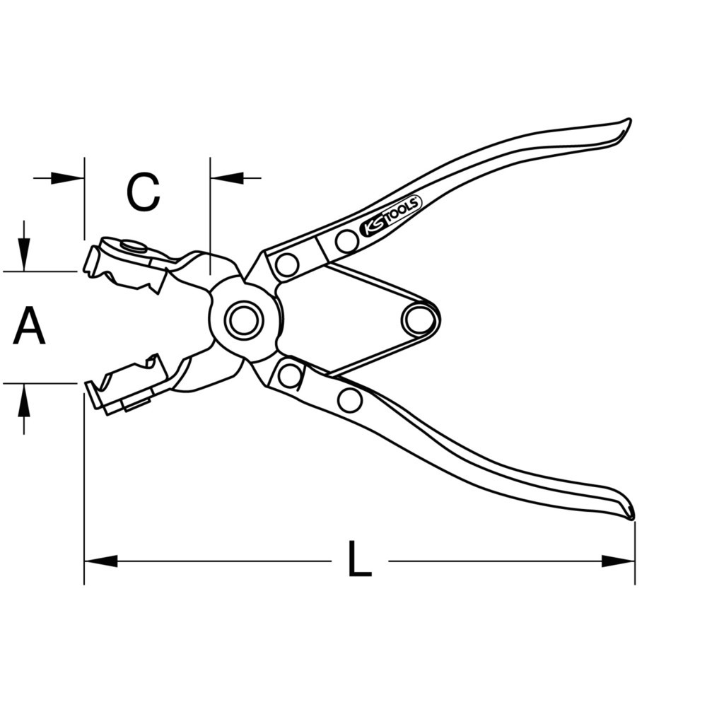 Produktabbildung Nr. 9: KS TOOLS Schlauchschellenzange, 200mm