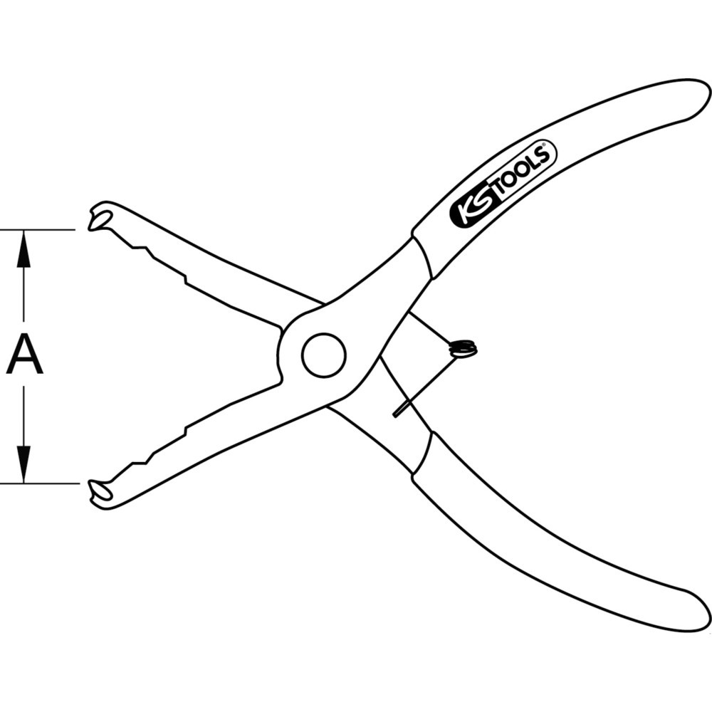 Produktabbildung Nr. 9: KS TOOLS Clip-Zange, abgewinkelt
