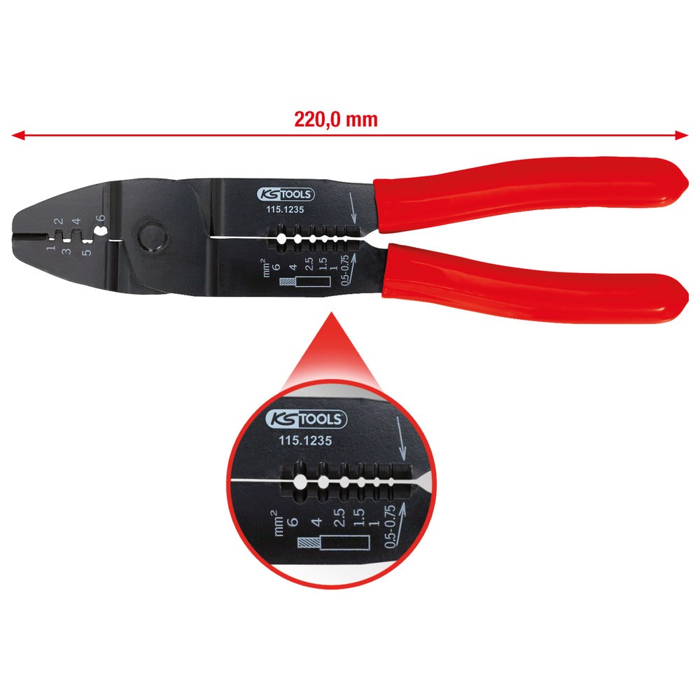 Produktabbildung Nr. 2: KS TOOLS Crimp-Zange einfach
