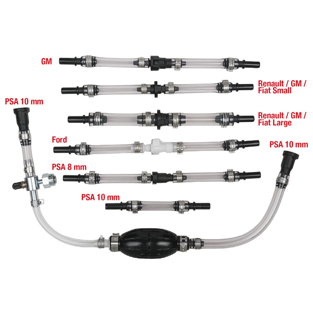 Produktabbildung Nr. 6: KS TOOLS Diesel-Entlüftungs-/Vorbefüllungs-Satz, 7-tlg