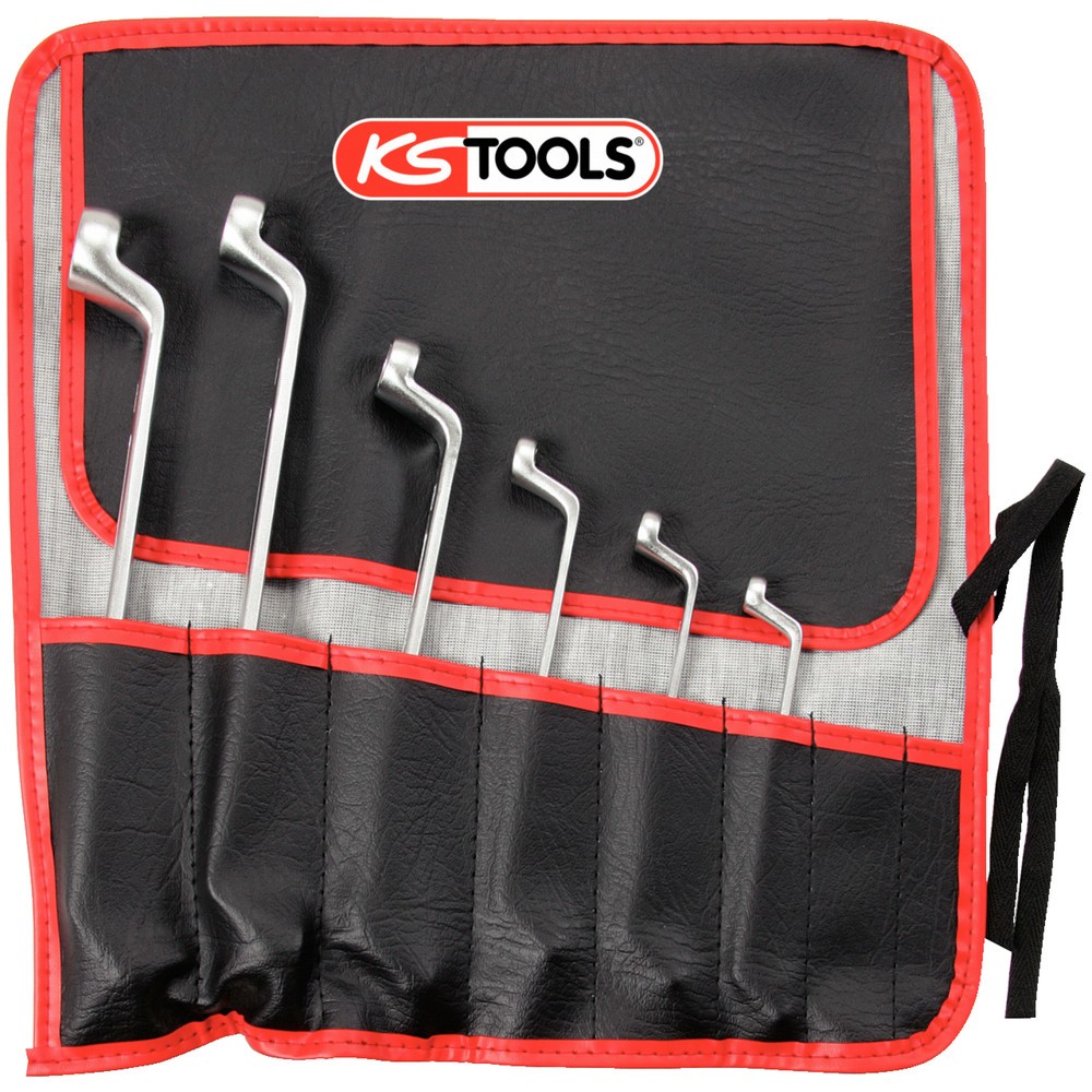 Produktabbildung Nr. 2: KS TOOLS Doppel-Ringschlüssel-Satz Torx-E, gekröpft, 6-tlg