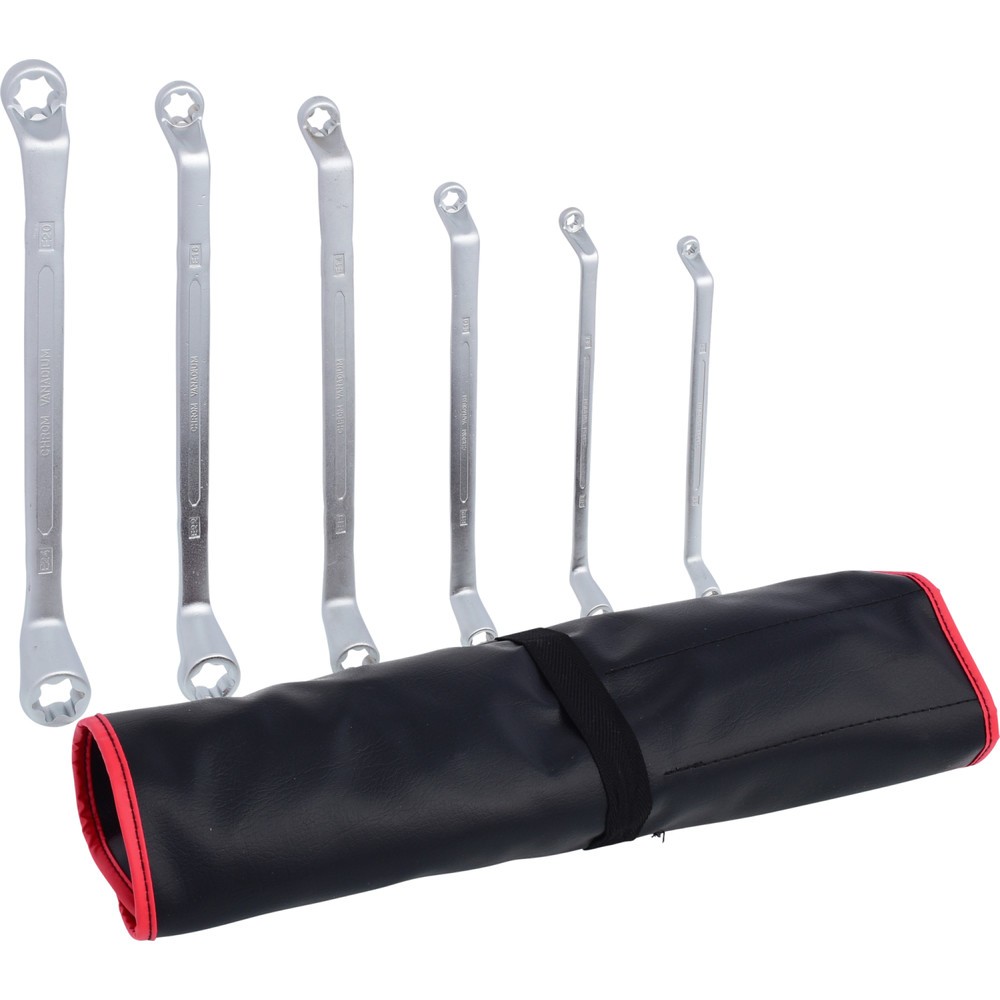 Produktabbildung Nr. 4: KS TOOLS Doppel-Ringschlüssel-Satz Torx-E, gekröpft, 6-tlg