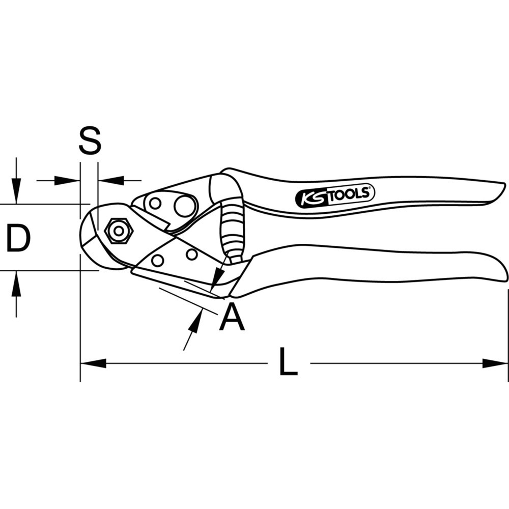 Produktabbildung Nr. 6: KS TOOLS Drahtseilschere Ø4,7mm, 190mm