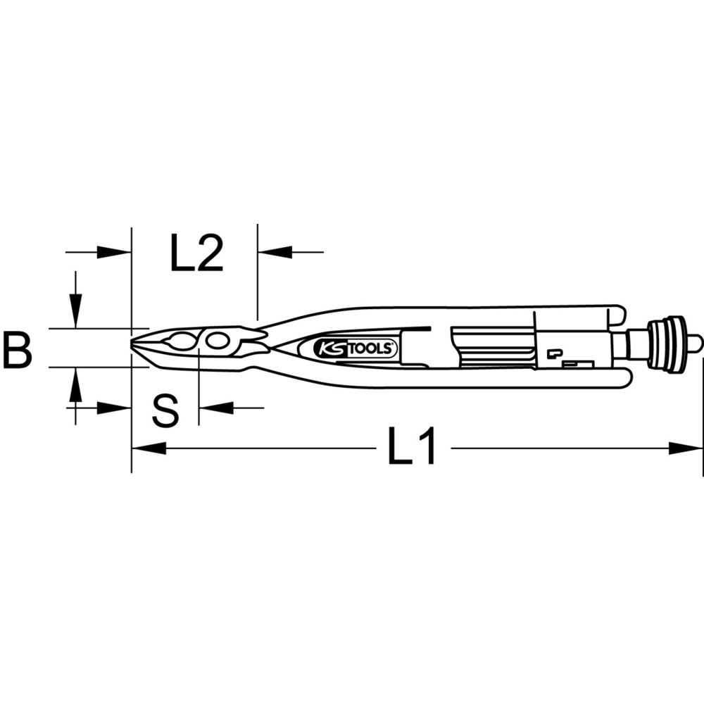 Produktabbildung Nr. 5: KS TOOLS Drahtwirbelzange, 215mm