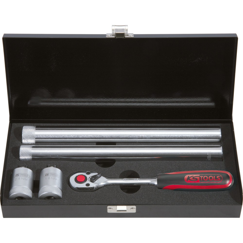 Produktabbildung Nr. 3: KS TOOLS 3/8" Drehmoment-Zündkerzen-Einschraubwerkzeug-Satz, 5-tlg