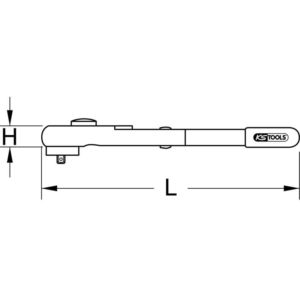 Produktabbildung Nr. 6: KS TOOLS 3/8" Drehmomentschlüssel mit Schutzisolierung und Umschalt-Ratschenkopf, 2-27Nm