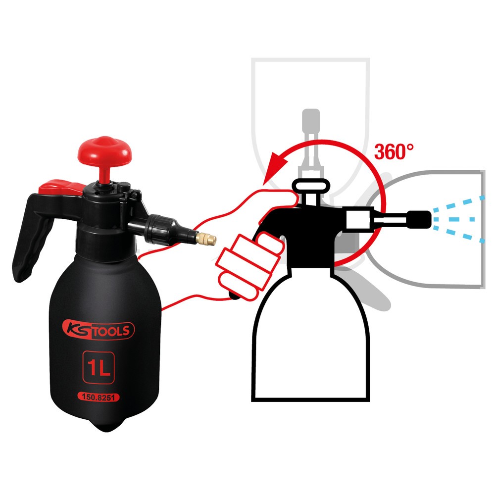 Produktabbildung Nr. 4: KS TOOLS Druck-Zerstäuber, 1 l