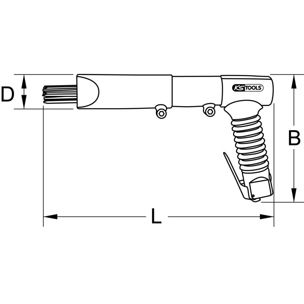 KS TOOLS 3/8" Druckluft-Nadelentroster, max.6,3bar, 1/4''PT Produktabbildung Nr. 11: KS TOOLS 3/8" Druckluft-Nadelentroster, max.6,3bar, 1/4''PT