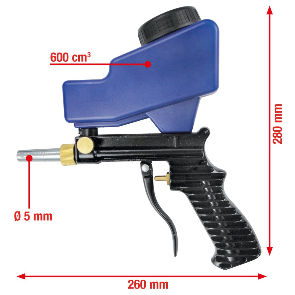 Produktabbildung Nr. 4: KS TOOLS Druckluft-Sandstrahlpistole, 260 mm