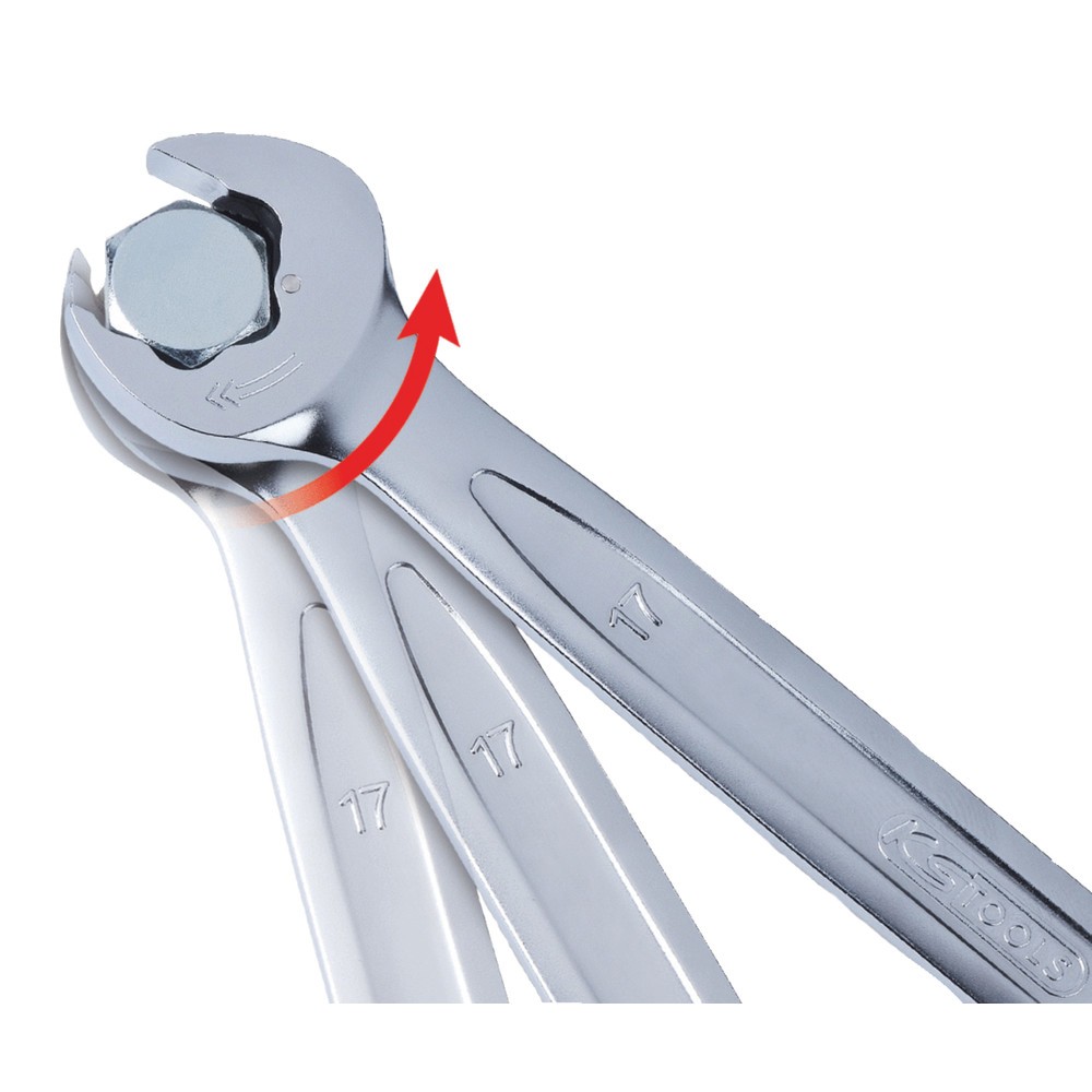 Produktabbildung Nr. 3: KS TOOLS DUO GEARplus Ringmaulschlüssel,Maul-Ratschenfunktion 14mm