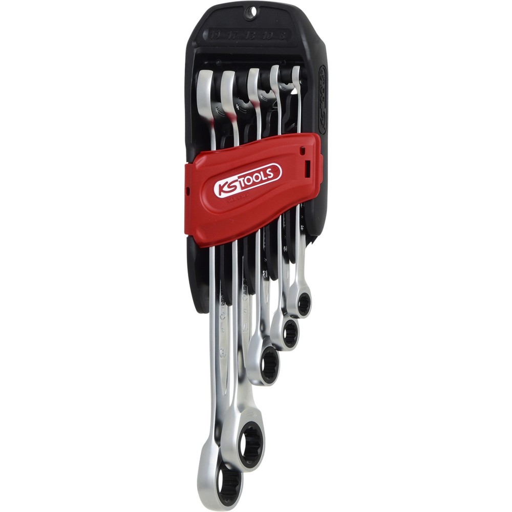 Produktabbildung: KS TOOLS DUO GEARplus® Ratschenringmaulschlüssel-Satz mit Maul-Ratschenfunktion, 5-tlg