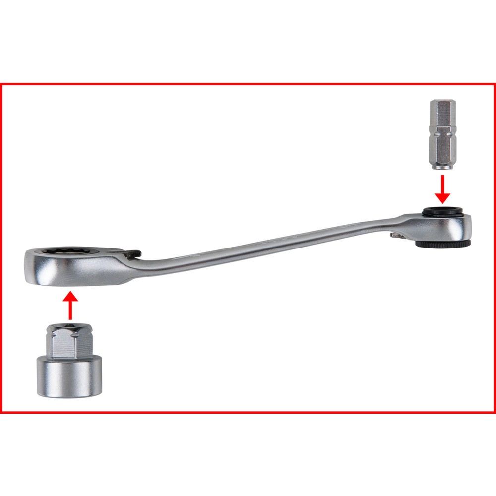 Produktabbildung Nr. 2: KS TOOLS 1/4" + 11 mm Durchgangs-Steckschlüssel- und Bit-Satz, 31-tlg