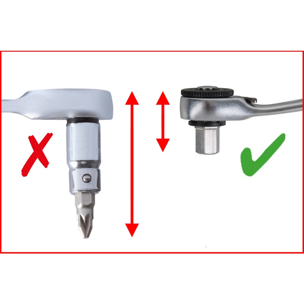 Produktabbildung Nr. 3: KS TOOLS 1/4" + 11 mm Durchgangs-Steckschlüssel- und Bit-Satz, 31-tlg