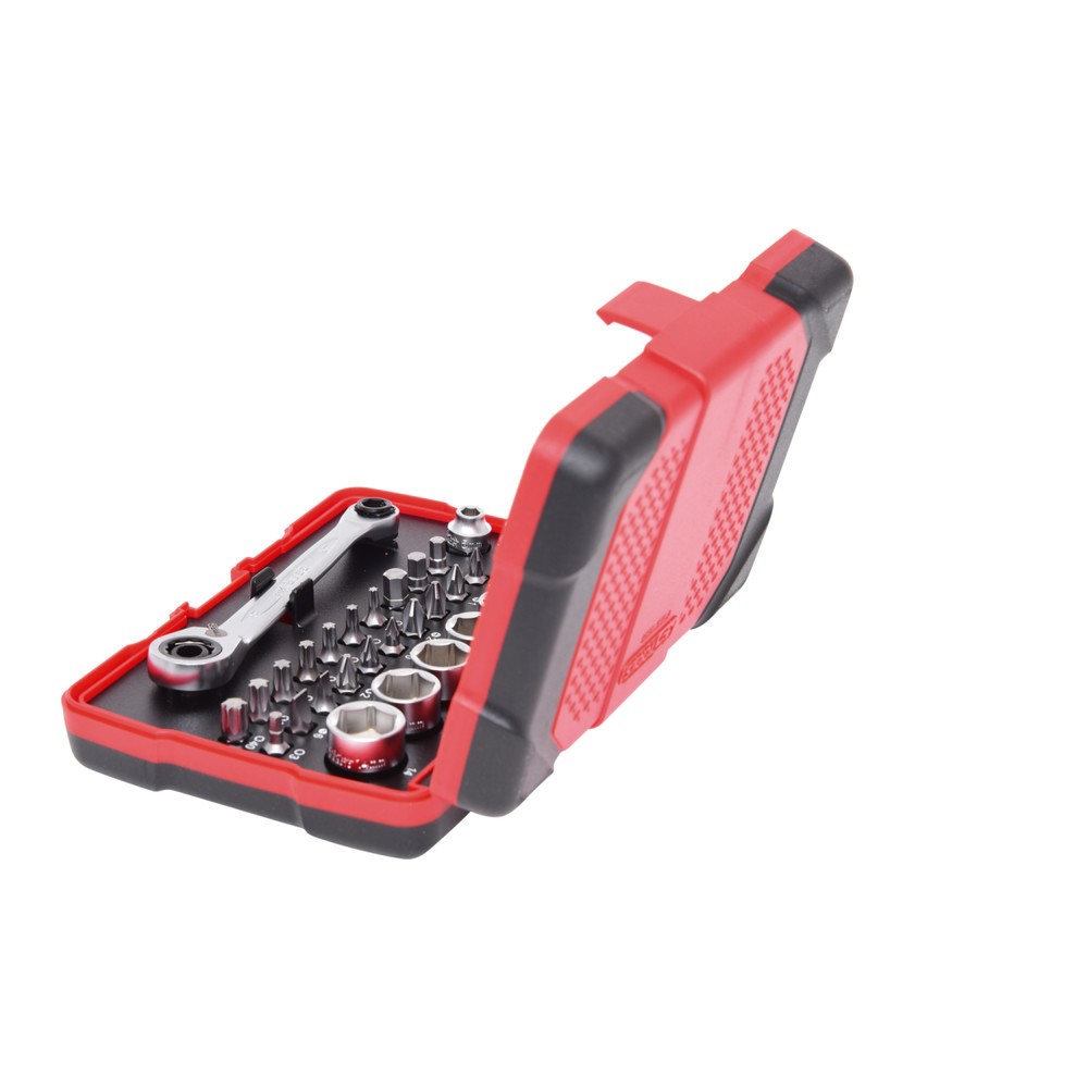 Produktabbildung Nr. 6: KS TOOLS 1/4" + 11 mm Durchgangs-Steckschlüssel- und Bit-Satz, 31-tlg