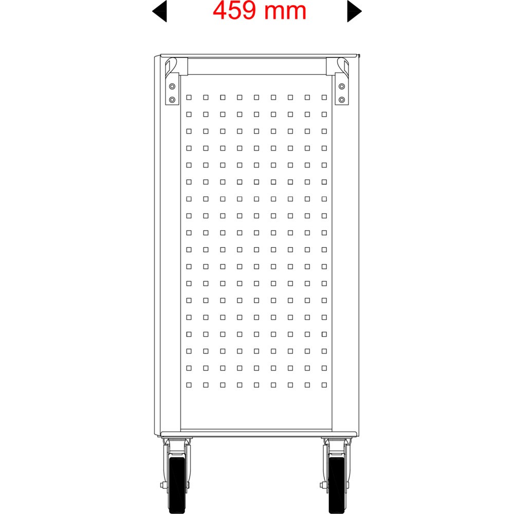 Produktabbildung Nr. 6: KS TOOLS ECOline SCHWARZ/ROT Werkstattwagen mit 7 Schubladen und 215 Premium-Werkzeugen