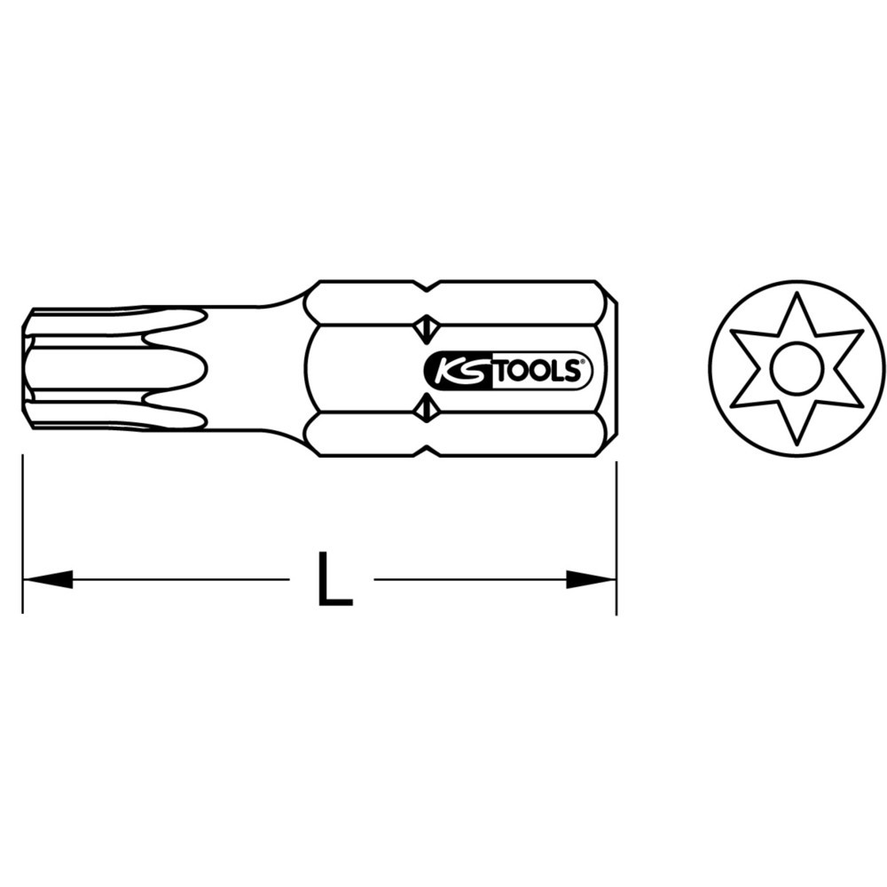 Produktabbildung Nr. 2: KS TOOLS 1/4" EDELSTAHL Bit, 25mm, TB25