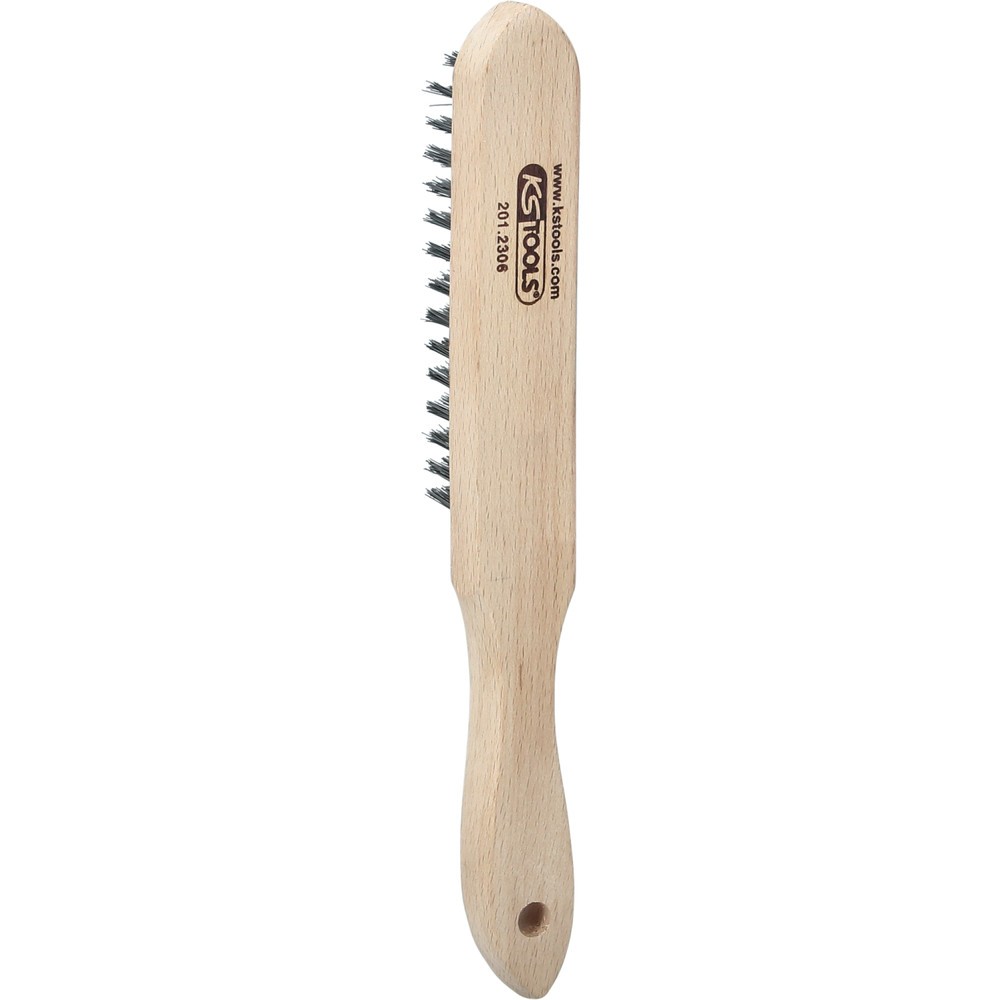 Produktabbildung Nr. 3: KS TOOLS Edelstahl Handdrahtbürste 4-reihig, 290mm