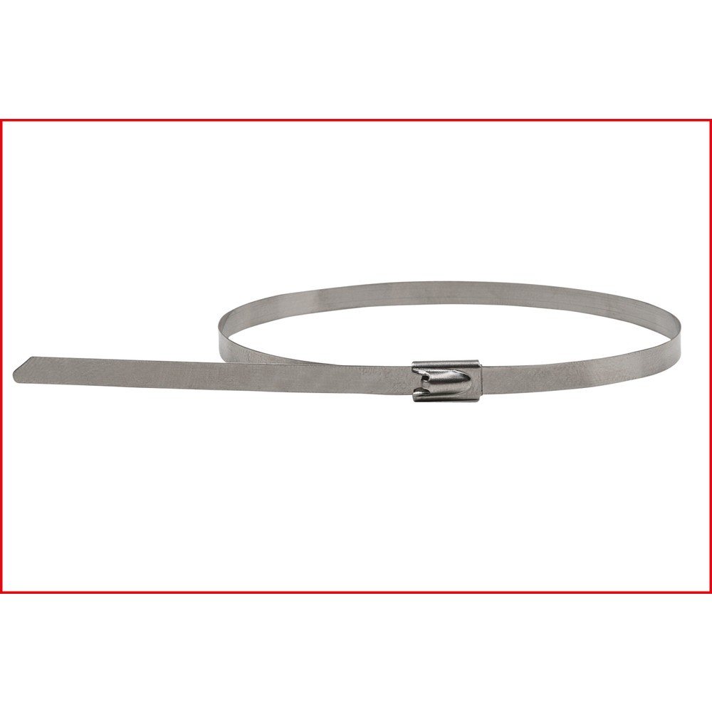 Produktabbildung Nr. 2: KS TOOLS Edelstahl Kabelbinder mit Kugelverschluss, 4,6x200mm, 100 Stück