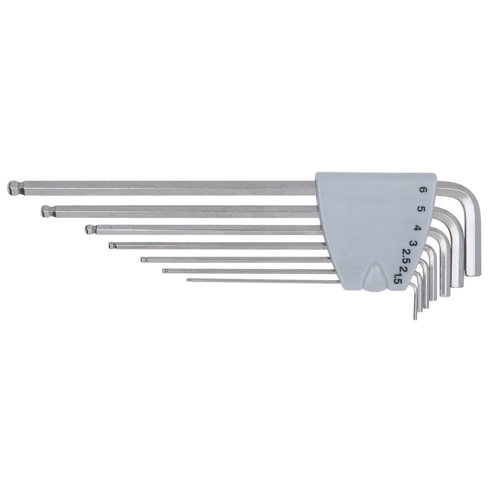 Produktabbildung: KS TOOLS EDELSTAHL Innen6kant-Winkelstiftschlüssel-Satz XL, 7-tlg