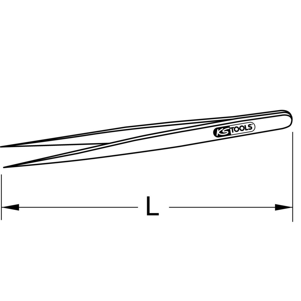 Produktabbildung Nr. 1: KS TOOLS EDELSTAHL Pinzette, 150mm