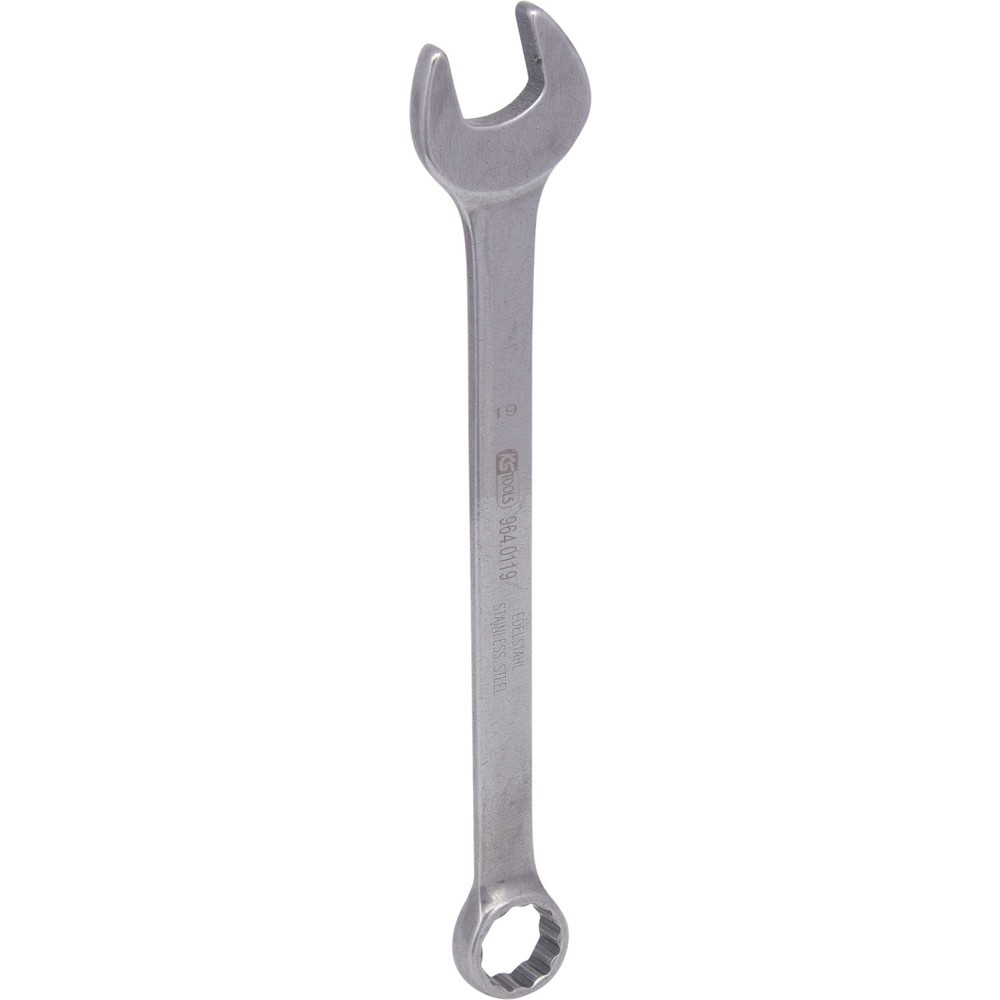 Produktabbildung: KS TOOLS EDELSTAHL Ringmaulschlüssel, 19mm, abgewinkelt