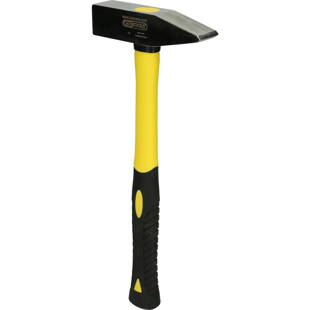 Produktabbildung Nr. 3: KS TOOLS EDELSTAHL Schlosserhammer mit Fiberglasstiel, 500g