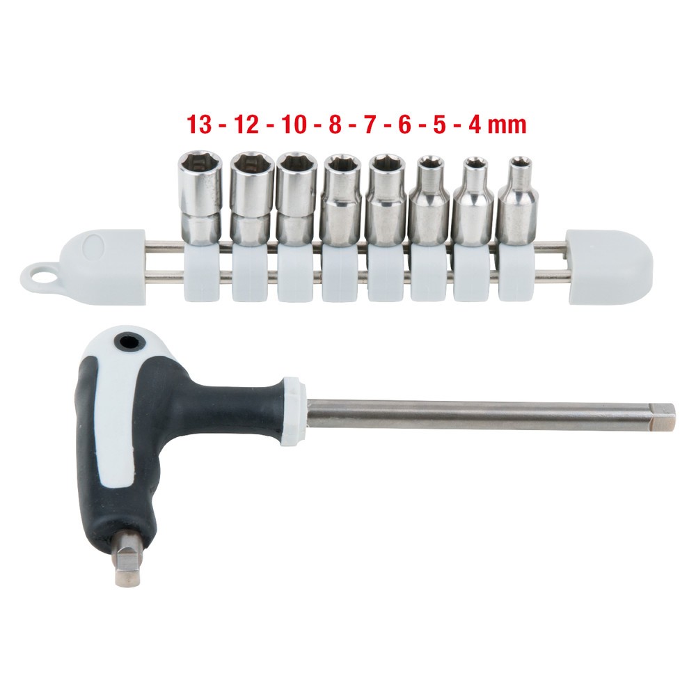Produktabbildung Nr. 2: KS TOOLS EDELSTAHL Steckschlüssel-Satz, 9-tlg
