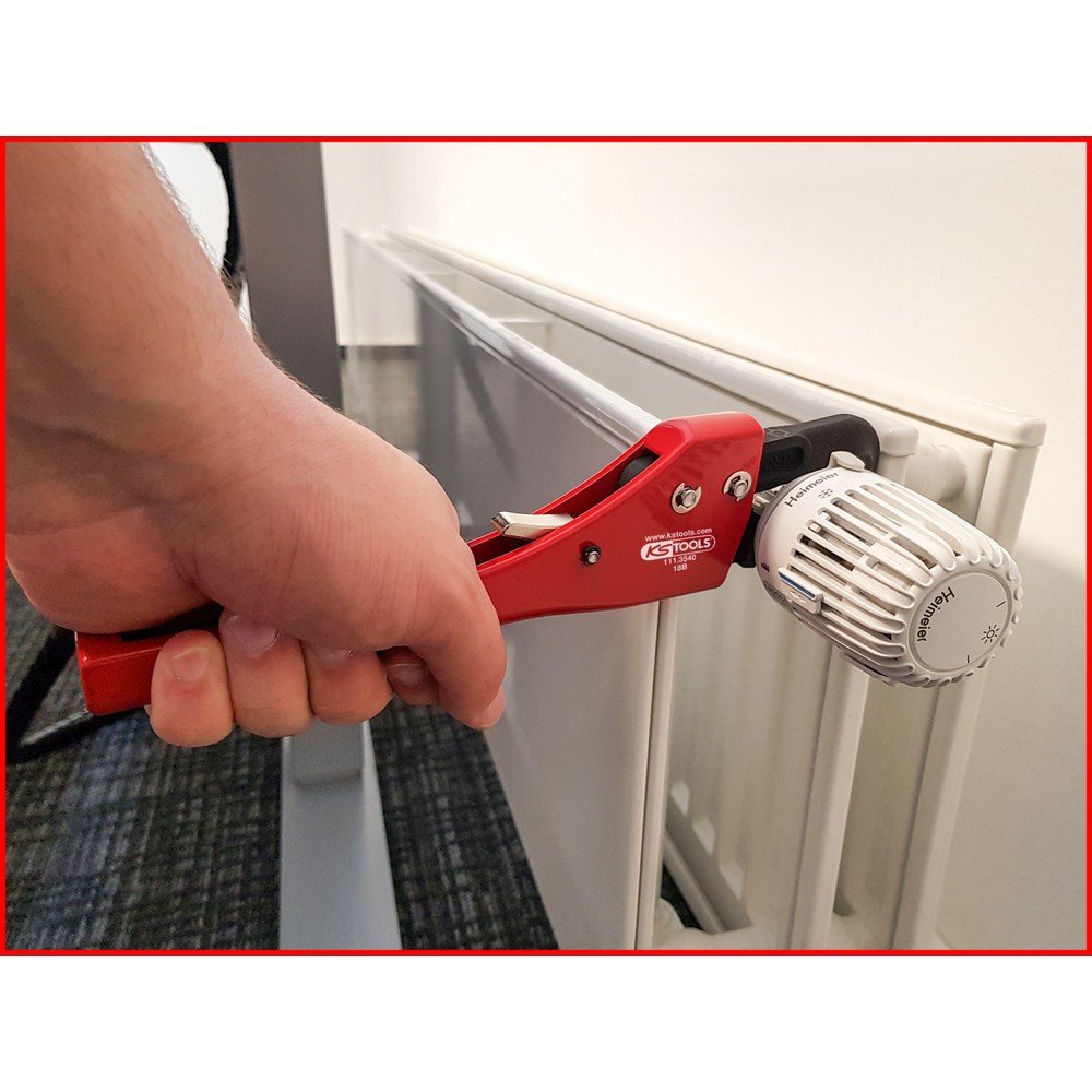 Produktabbildung Nr. 2: KS TOOLS Einhand-Ratschen-Rohrzange mit verstellbarem Kopf
