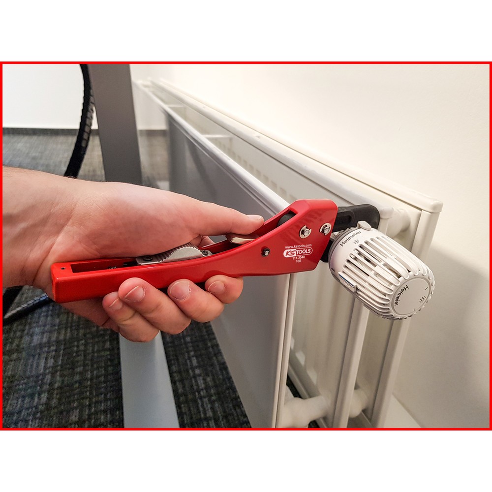 Produktabbildung Nr. 3: KS TOOLS Einhand-Ratschen-Rohrzange mit verstellbarem Kopf