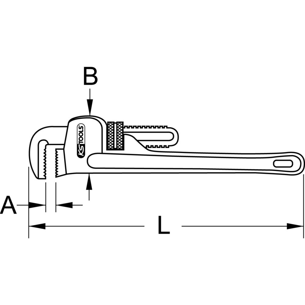 Produktabbildung Nr. 5: KS TOOLS Einhand-Rohrzange, 2.1/2''