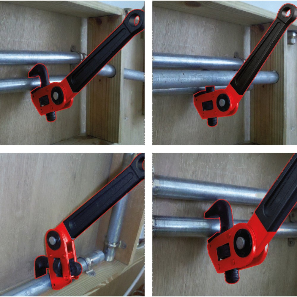 Produktabbildung Nr. 2: KS TOOLS Einhand-Rohrzange 1.1/2" mit verstellbarem Kopf
