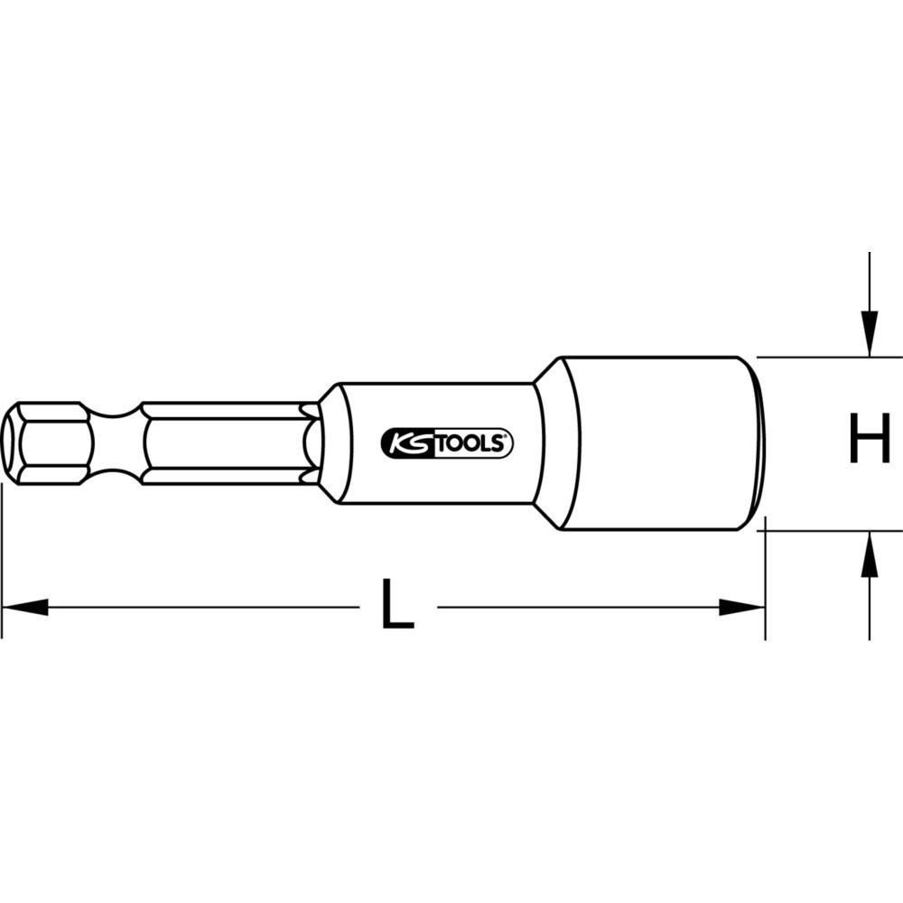 Produktabbildung Nr. 9: KS TOOLS 1/4" Einschraubwerkzeug, magnetisch, 10mm