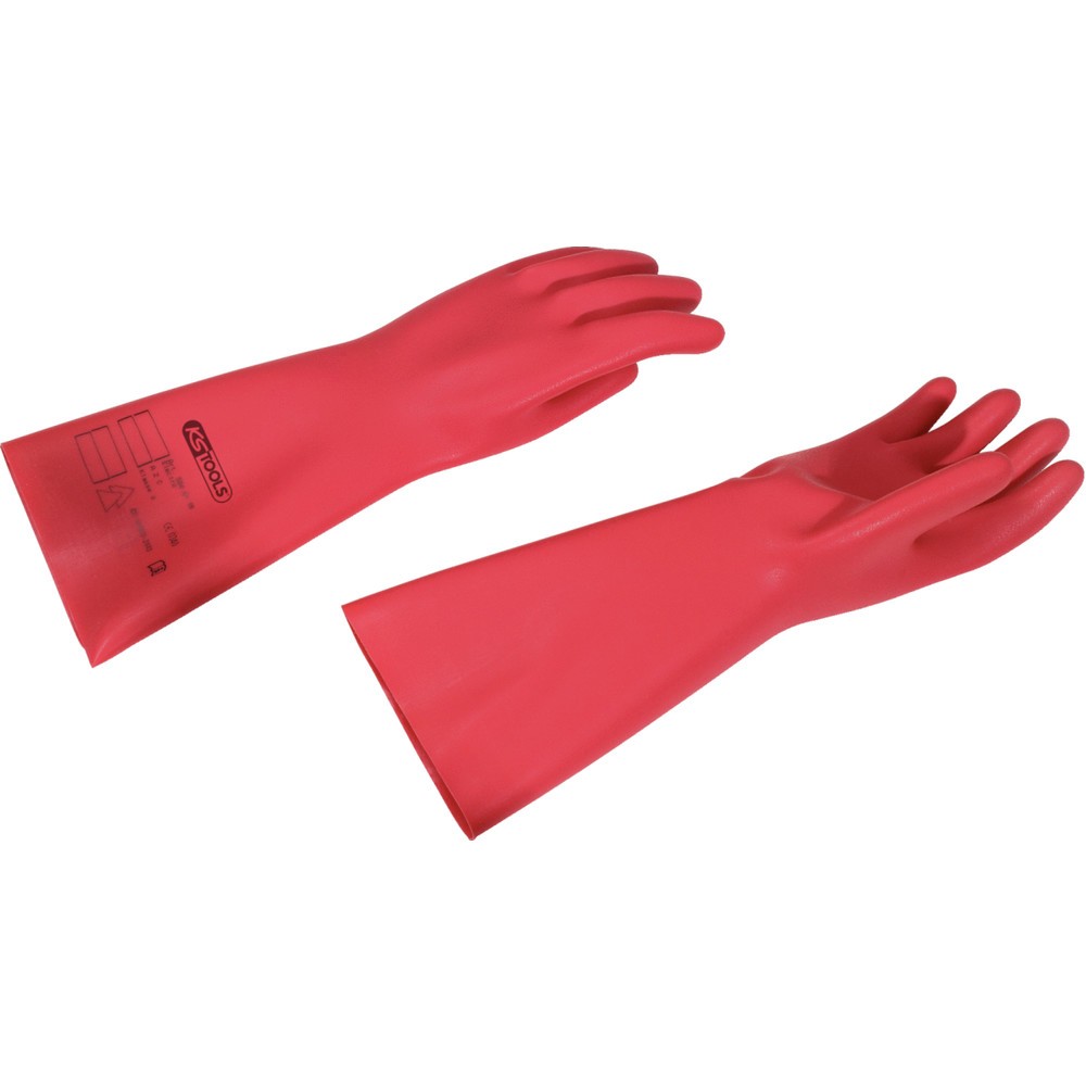 Produktabbildung: KS TOOLS Elektriker-Schutzhandschuh mit Schutzisolierung, Größe 10, Stärke 1, Klasse00, rot