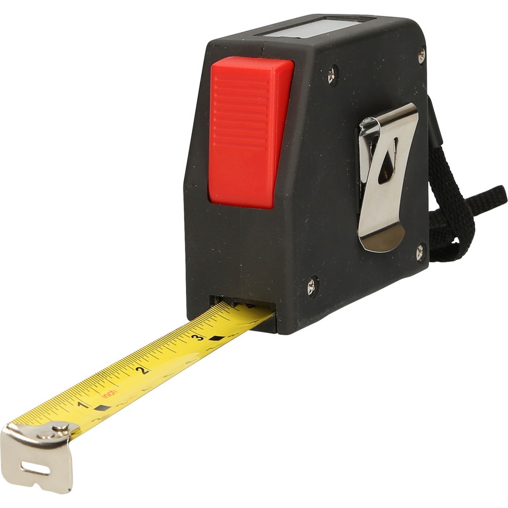 Produktabbildung Nr. 2: KS TOOLS Elektrisches Bandmaß mit Feststeller und Gürtelclip, digital, 5 m, 19 mm